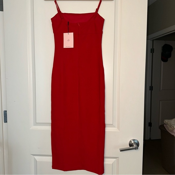 Hello Molly Red Maxi Slip Dress - Picture 5 of 7